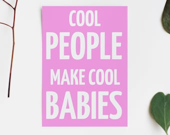 Parents Pink Baby Card: New Baby Shower Gift