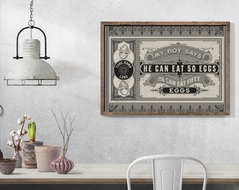 cool hand luke poster, Cool Hand Luke gift, foodie gift, foodie poster, kitchen art. movie quote poster, art for restaurant,