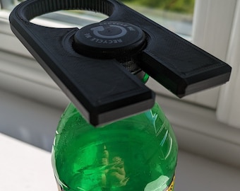 Bottle cap opening wrench for plastic bottles