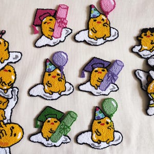 2 Pcs Funny Egg Mug Rug, Cartoon Characters Punch Needle Coasters, Kawaii Lazy Egg Coasters, Funny Friend Gifts, Graduation, Birthday Gift