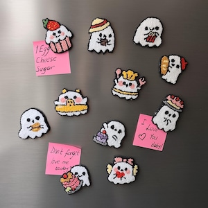 Ghost Magnets, Halloween Themed Refrigerator Magnets, Unique Halloween Fridge Magnet, Halloween Gifts