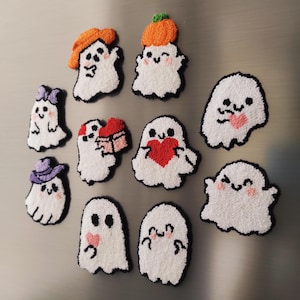 2 Pieces Spooky Magnets, Valentine Ghosts Refrigerator Magnets, Unique Fridge Magnet, Valentines Day Gifts, Ghost Magnet