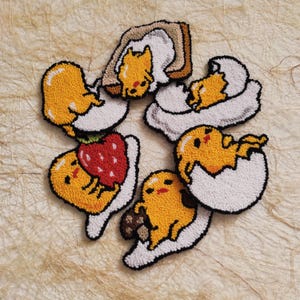 Funny Egg Mug Rugs, Cartoon Characters Punch Needle Coasters, Kawaii Lazy Egg Coasters, Funny Friend Gifts, Unique Anime Coaster Design