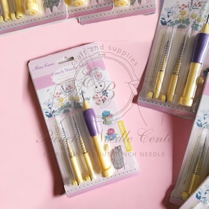 Mina Carin Punch Needles, Adjustable Needle Pen, Punch Needle Set, Punch Needle Tool, Craft Tools, Gift for Crafters, Yarn Art for Adults