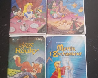 Lot of 4 vhs all from the RARE black diamond VF collection dubbed in Quebec collector's item