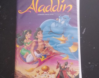RARE black diamond Aladdin VF dubbed in Quebec VHS