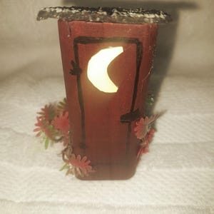 Miniature Outhouse decor