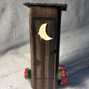 Miniature Outhouse decor