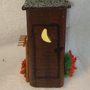 Miniature Outhouse decor