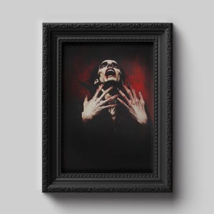 Dracula Wall Art, Vampire Print, Gothic Wall Decor, Dark Academia Print, Dark Cottagecore, Vampire Wall Art, Gothic Print, Moody Poster