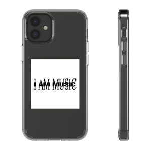 Funda transparente para teléfono I AM MUSIC, regalo para amantes de Playboi Carti, accesorio tecnológico elegante, protección única para smartphones.