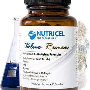 Methylene Blue Anti-Aging Capsules: Glycine, NAC, Collagen & Creatine