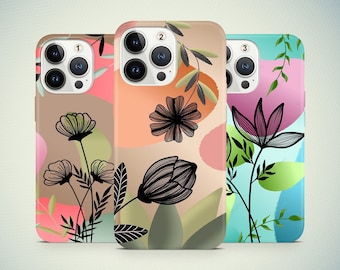 Flowers 4 Phone Case For iPhone 13 12 Pro Max, 11, SE 2020, 8, 7 fits Samsung S20,S21 Ultra, A12 Huawei P30 Pro