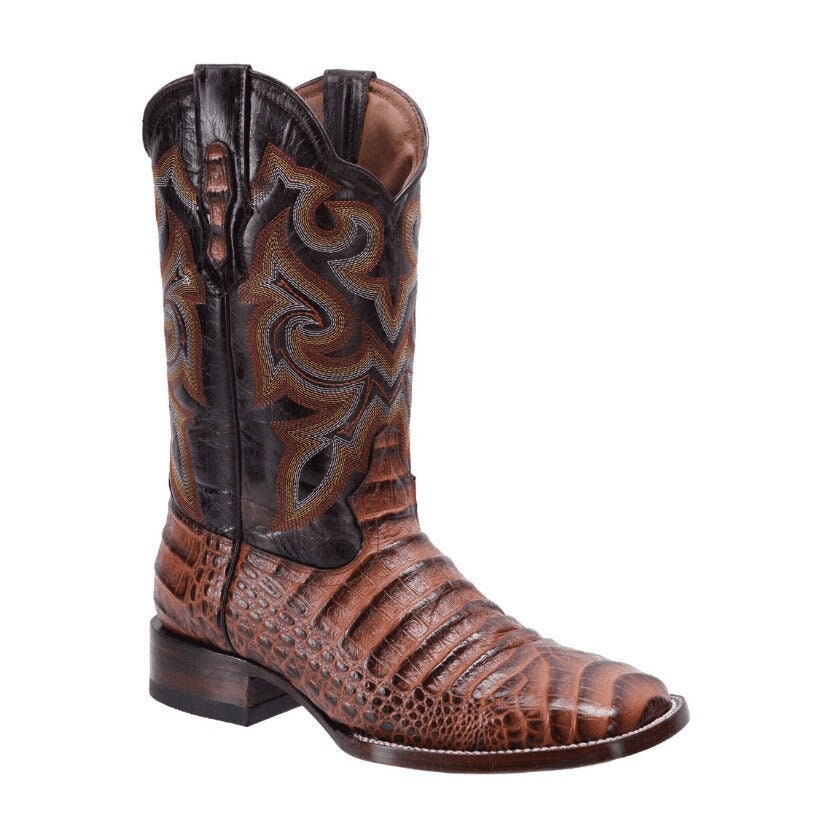 Men's 7 Toe Cowboy Handmade Cognac Dress Cowboy Boot