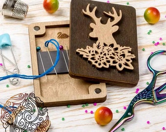 Houten magnetische naaldhouder: naaiaccessoires