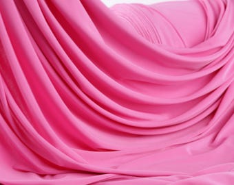 Bubblegum Pink 4-Way Stretch Knit Fabric: Venezia Polyester Spandex Dancewear