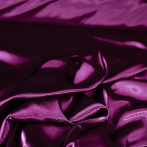 Tela de satén charmeuse color ciruela: vestidos de novia, disfraces, drapeados - 58/60" de ancho