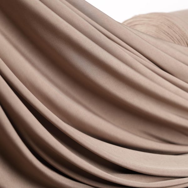 Mocha Brown 4-Way Stretch Matte Jersey Knit Fabric: 58-60" Wide