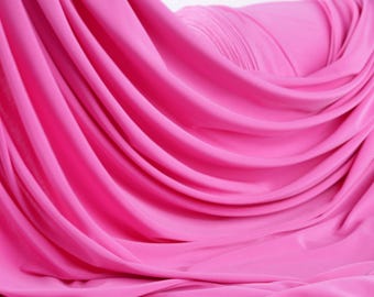 Bubblegumrosa 4-vägs stretchigt stickat tyg: Venechia polyester spandex danskläder