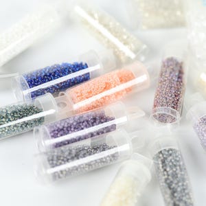 Toho Seed Beads 10g Tube: Japanese Rocailles and Delica Glass Beads 11/0