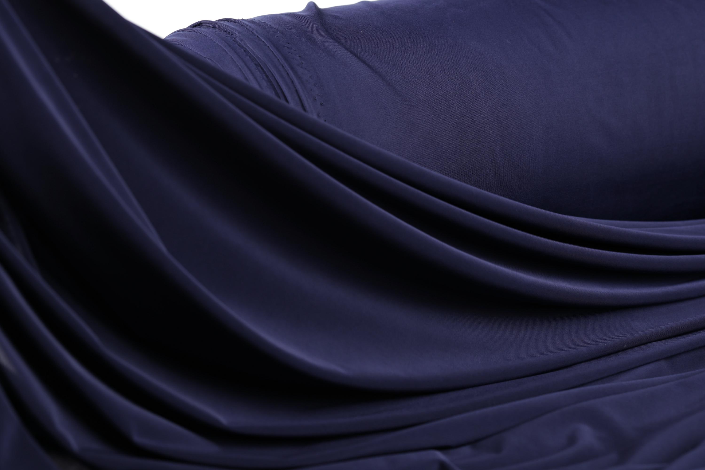 Navy Blue Venechia Fabric: 4-way Stretch Matte Jersey Knit - Etsy