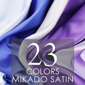 Mikado satintyg i metervara | 100 % polyester, tillverkad i USA