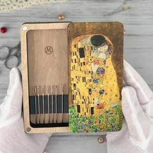 Personalizable Wooden Magnetic Needle Minder: Sewing Craft Organizer