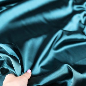 Hunter Green Charmeuse Satin Fabric: Bridal, Costume, & Event Decor