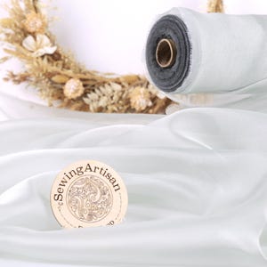 Silver Crystal Organza Fabric: Shimmering Twinkle Fabric for Decor & Apparel