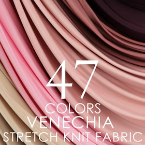Tejido de punto jersey elástico en cuatro direcciones y drapeado: ropa, disfraces - 47 colores