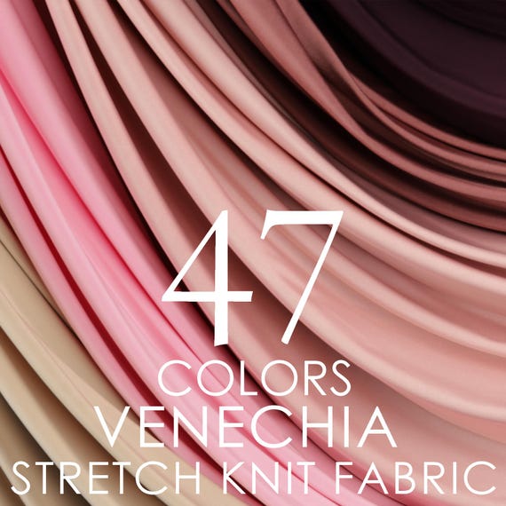 Drapey 4-Way Stretch Jersey Knit Fabric: Apparel, Costumes - 47 Colors