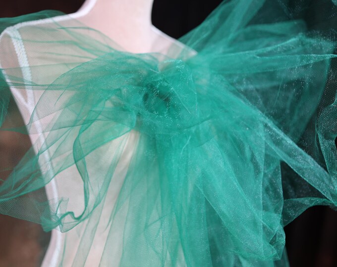 Tutu Tulle - 62-inches Wide Hunter Green By the 50YD Roll main image 1