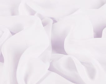 Reinweißer Chiffonstoff Schüttware, Matte Polyester Sheer für Brautkleider & Dekor