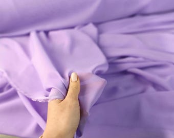 Lilac Hi-Multi Chiffon Fabric by the Yard, Matte Sheer Polyester for Dresses, Draping & Wedding Decor