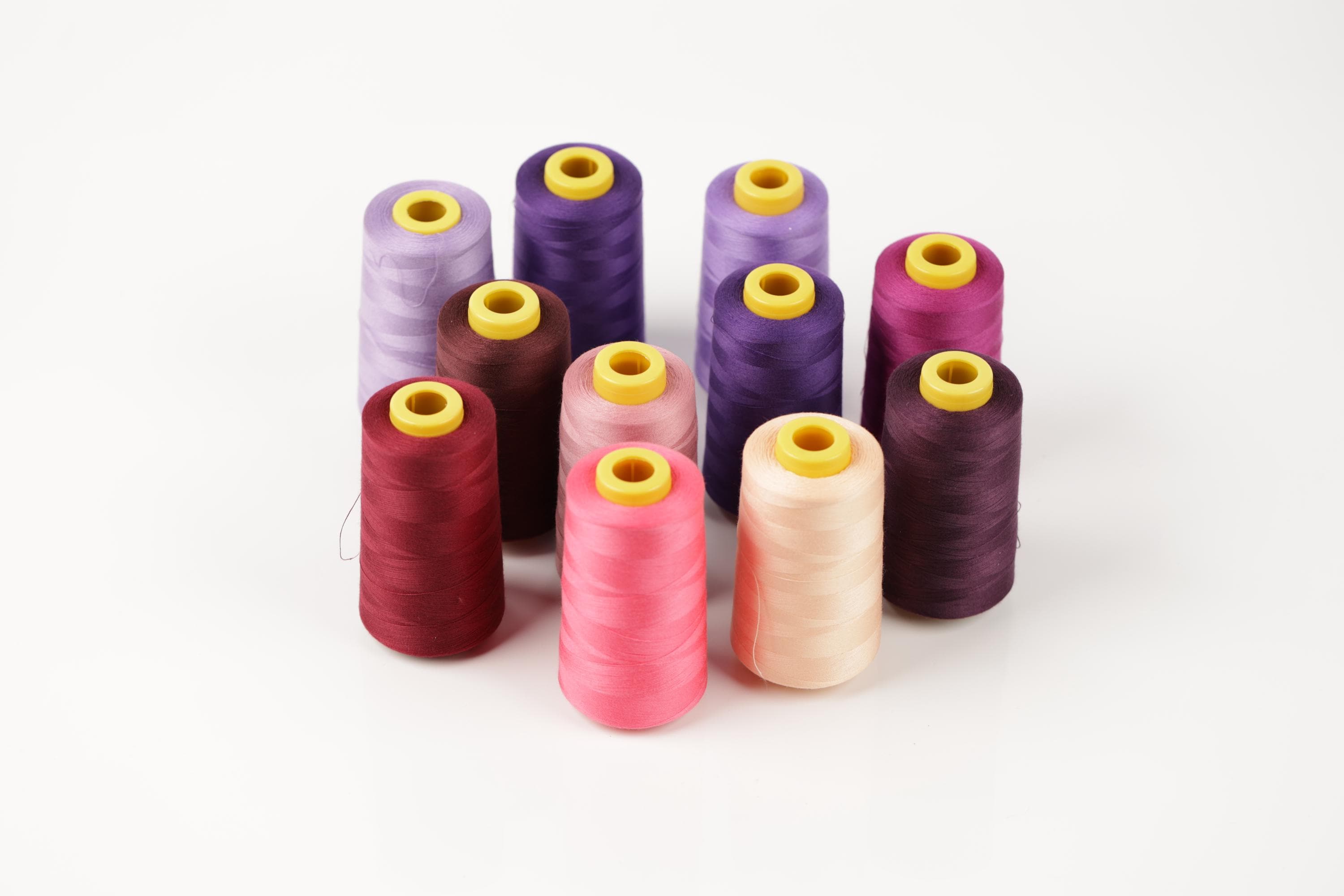 Red Purple Polyester Thread Cone Set – 4150 Yd Serger Thread - Etsy ...