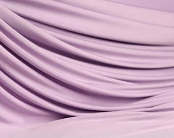 Flieder Matt Jersey-Strickstoff: 4-Wege-Stretch-Drapiertes Design