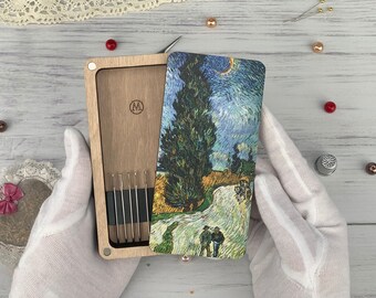 Wooden Magnetic Needle Minder: Sewing Craft Organizer