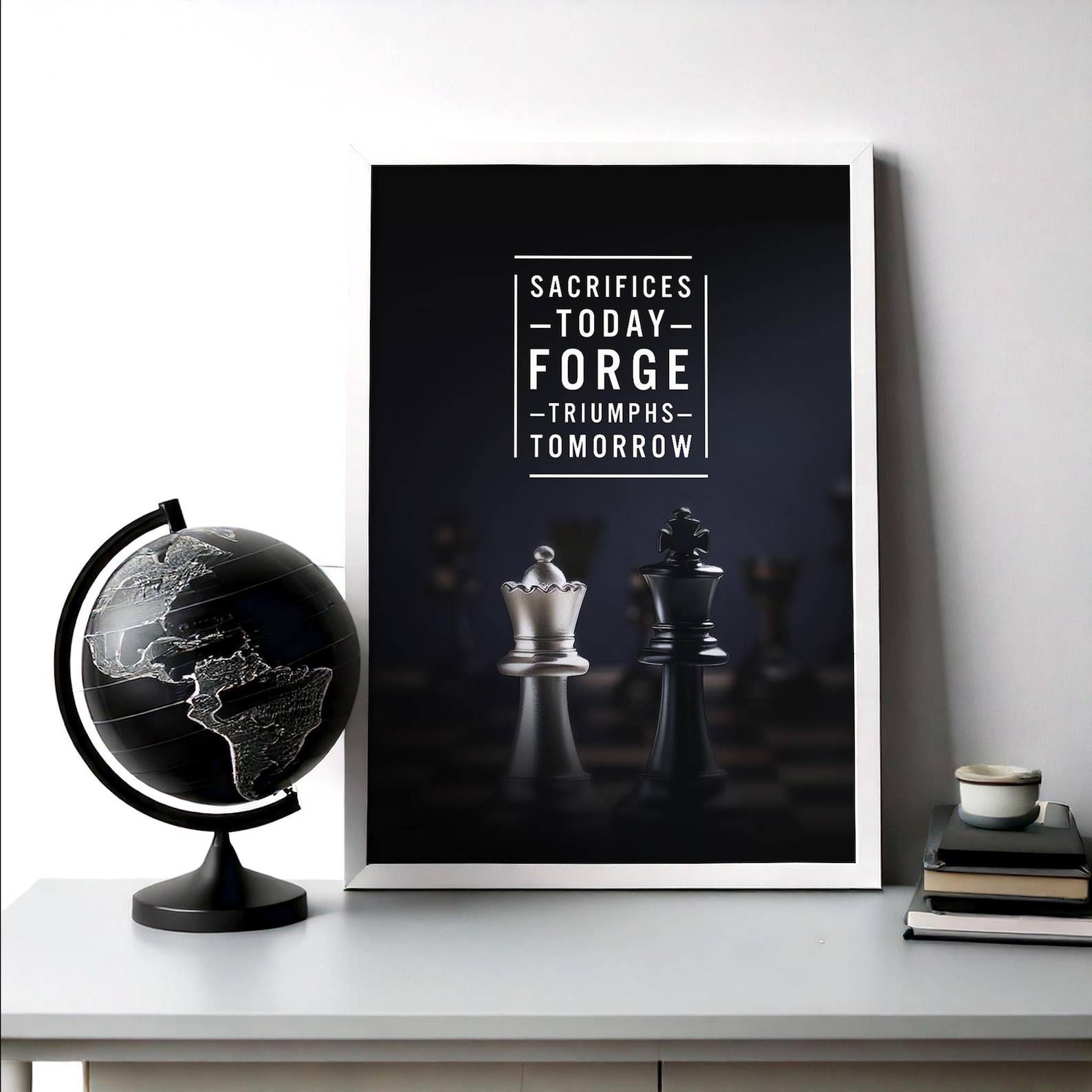 Motivational Chess Poster Chess Player Gift Wall Art Print ...