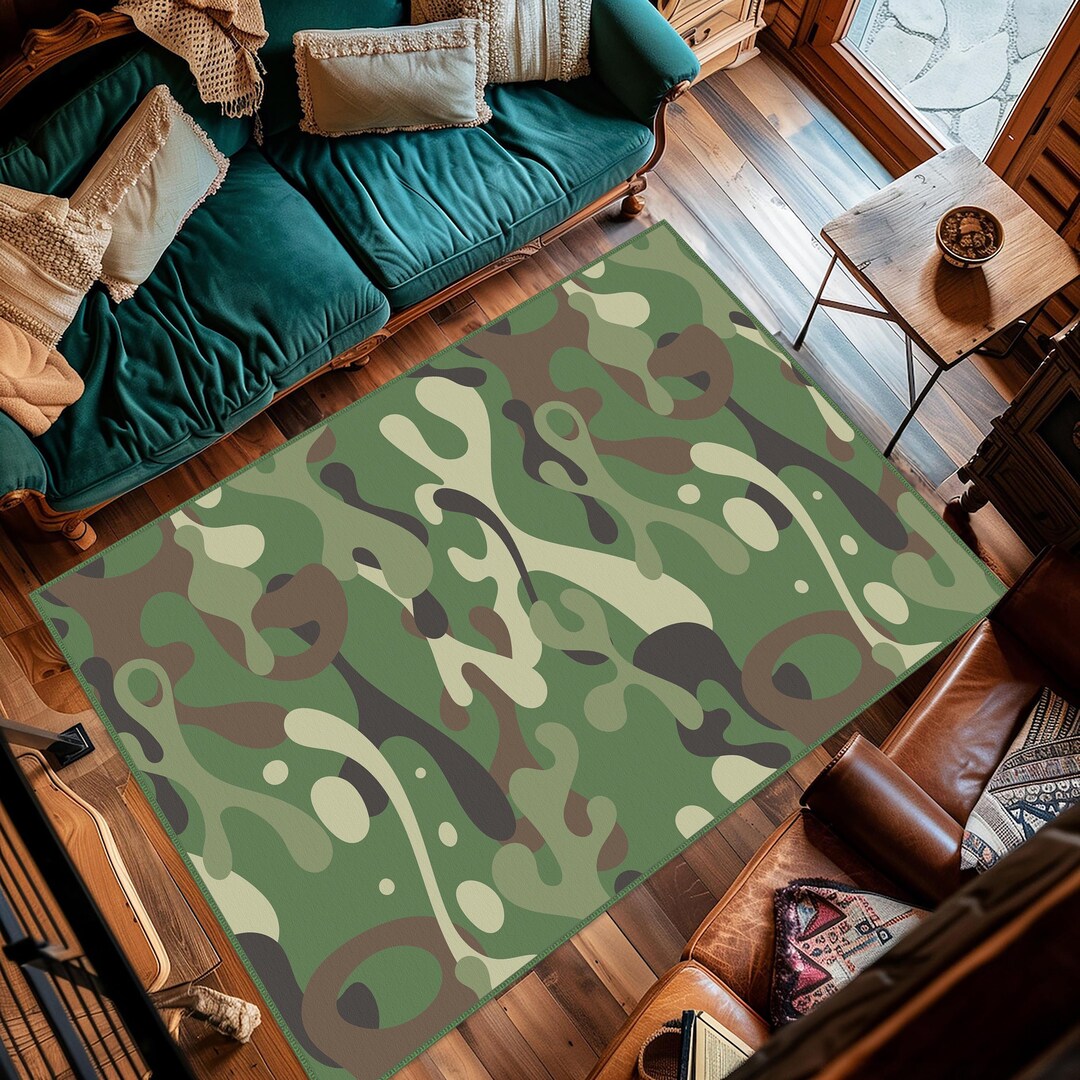 U.s. Army Rug Texture Camouflage Carpet, Military Patterned Carpet, Living Room Carpet ...