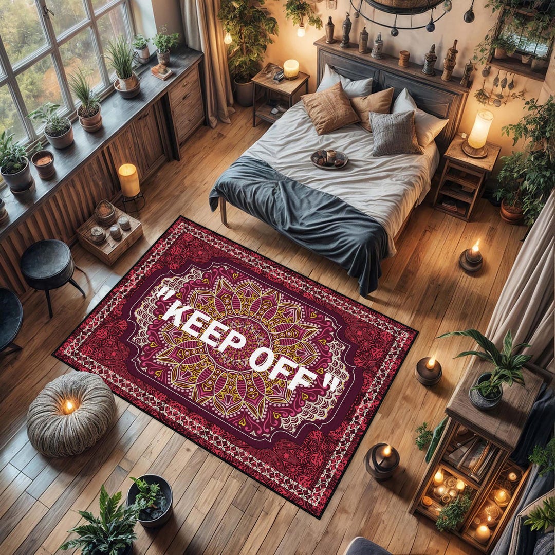 Ever Keep Rug Keep off Rug, Keep Home Decor Rug,mandala Area Rug,pink Keep off Carpet ...