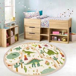 Dinosaur World, tapis antidérapants pour chambre d'enfants, tapis Land Of Dinosaur, tapis de jeu Jurassic, tapis rampant Trex, tapis de salle de jeux image 8