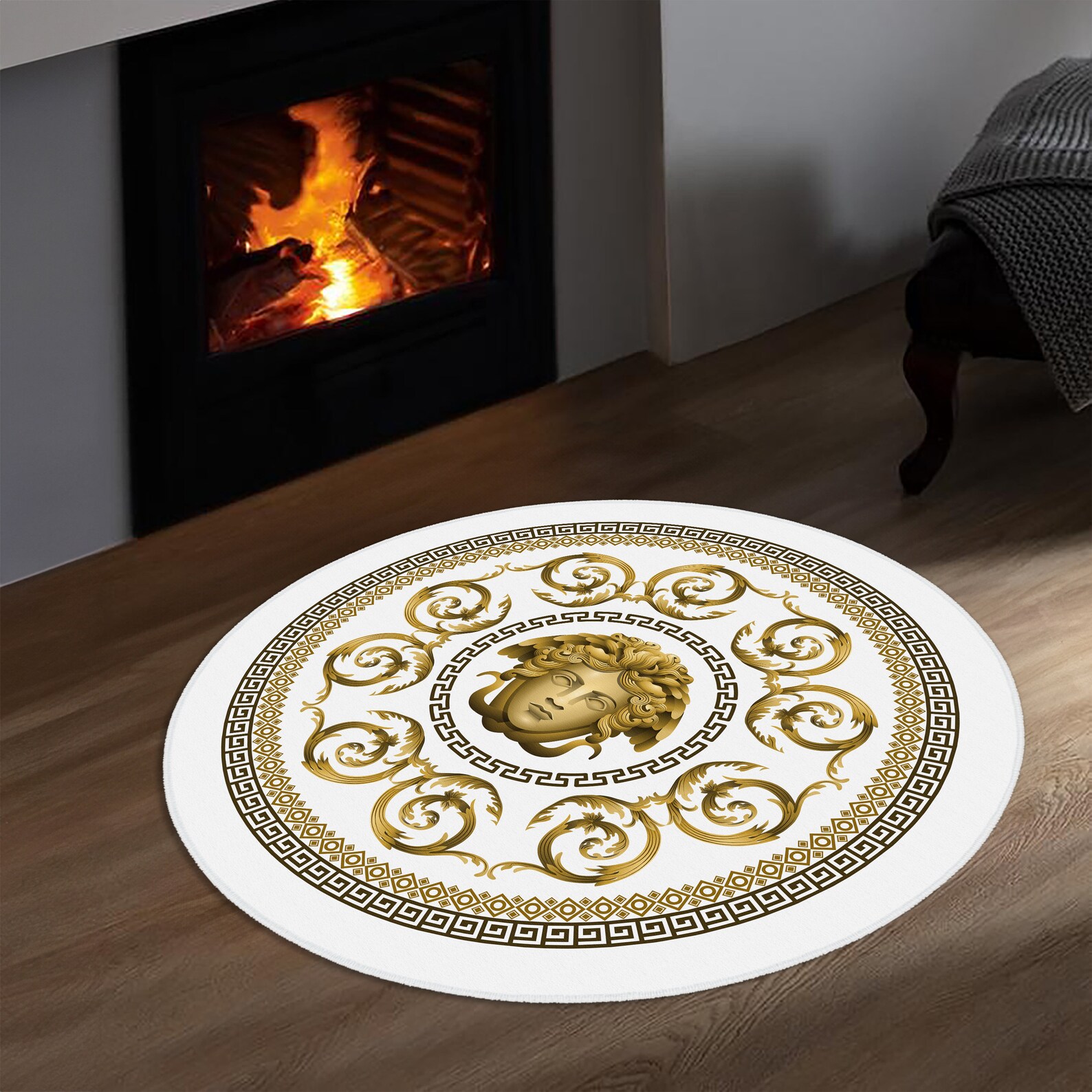 Greek Pattern Rug, Medusa Pattern Rug, Medusa Rugs, Living Room Rug ...