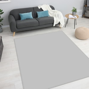 Light gray carpet, Solid color carpet, Grey plain rug, Minimalist gray carpet, Modern gray rug,Simple rug, Single color rug, Solid color rug
