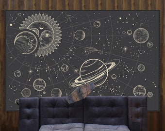 Galaxy Carpet, Galaxy Rug, Universe Carpet, Space, Bedroom, Living Room, Space Universe Planet 3D Floor Mat, Bedroom Rug, Children Boys Rugs