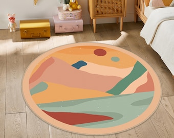 Mountain Landscape Kids Rug, Soft Nursery Playroom Carpet - Etsy