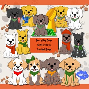 Seasonal Dog Clipart Printable [400+ Images]
