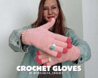 Crochet Gloves Pattern: Beginner-Friendly (PDF Pattern, Video Tutorial)
