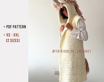 Crochet Unicorn Vest Pattern: Adult Sizes XS-XXL (PDF Pattern) Halloween costume 2026