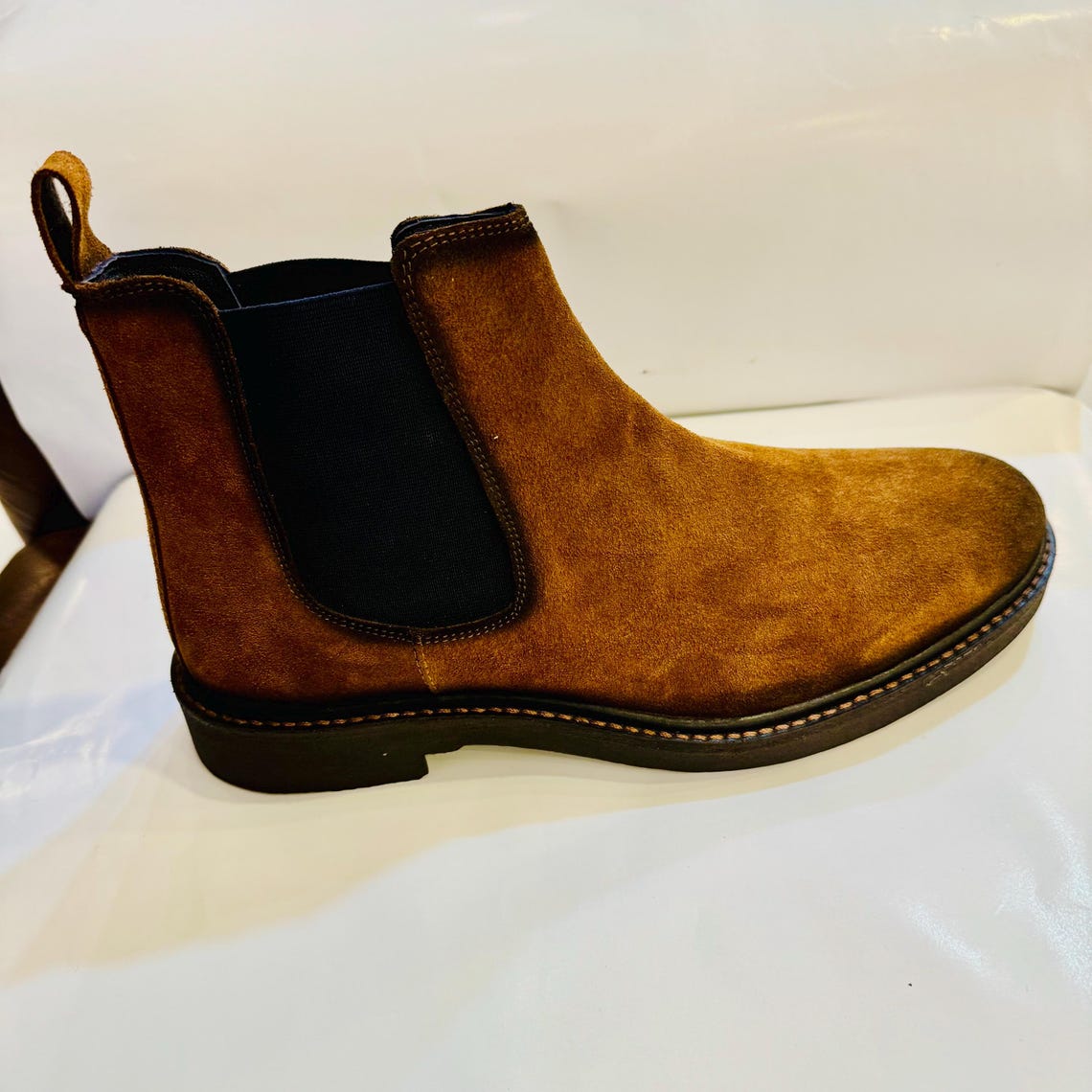 Handmade Winter Chelsea Suede Boots Luxury Slip On Slim Fit Cool Men Boots