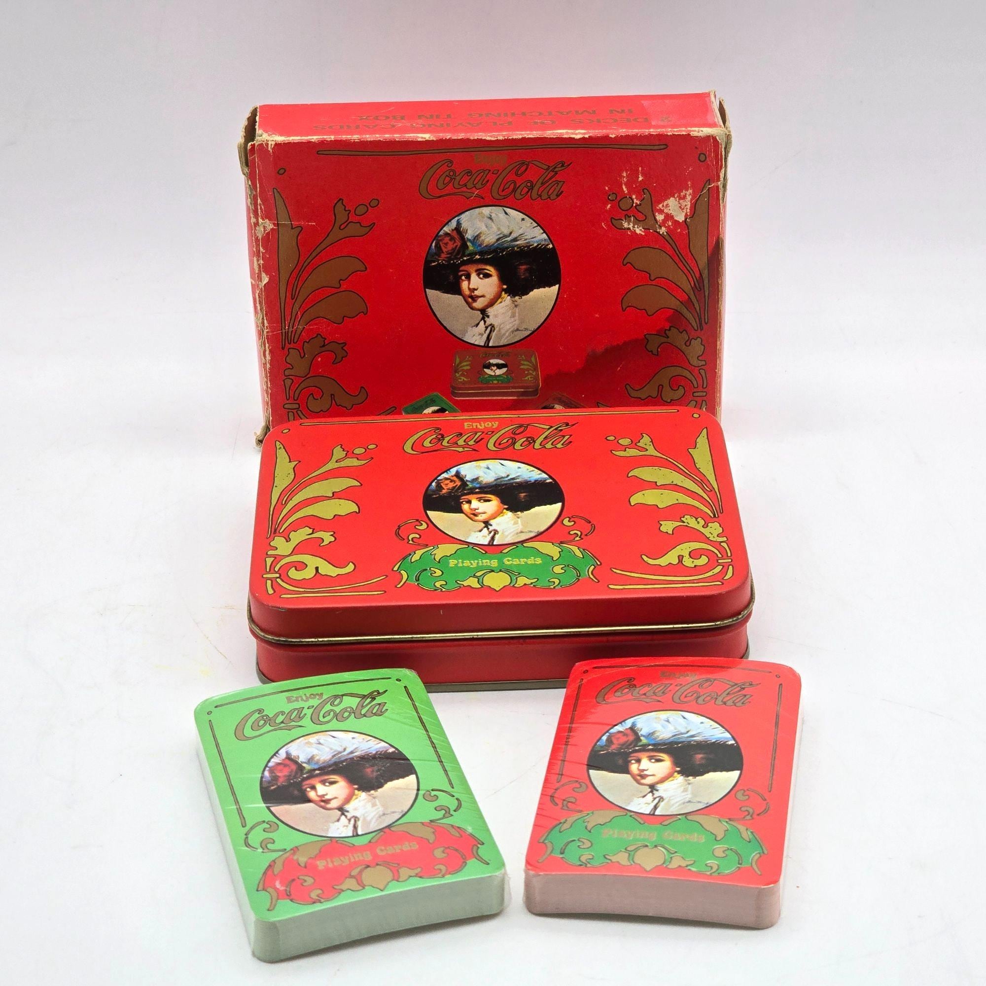 Coca Cola Playing Cards & Tin - Etsy